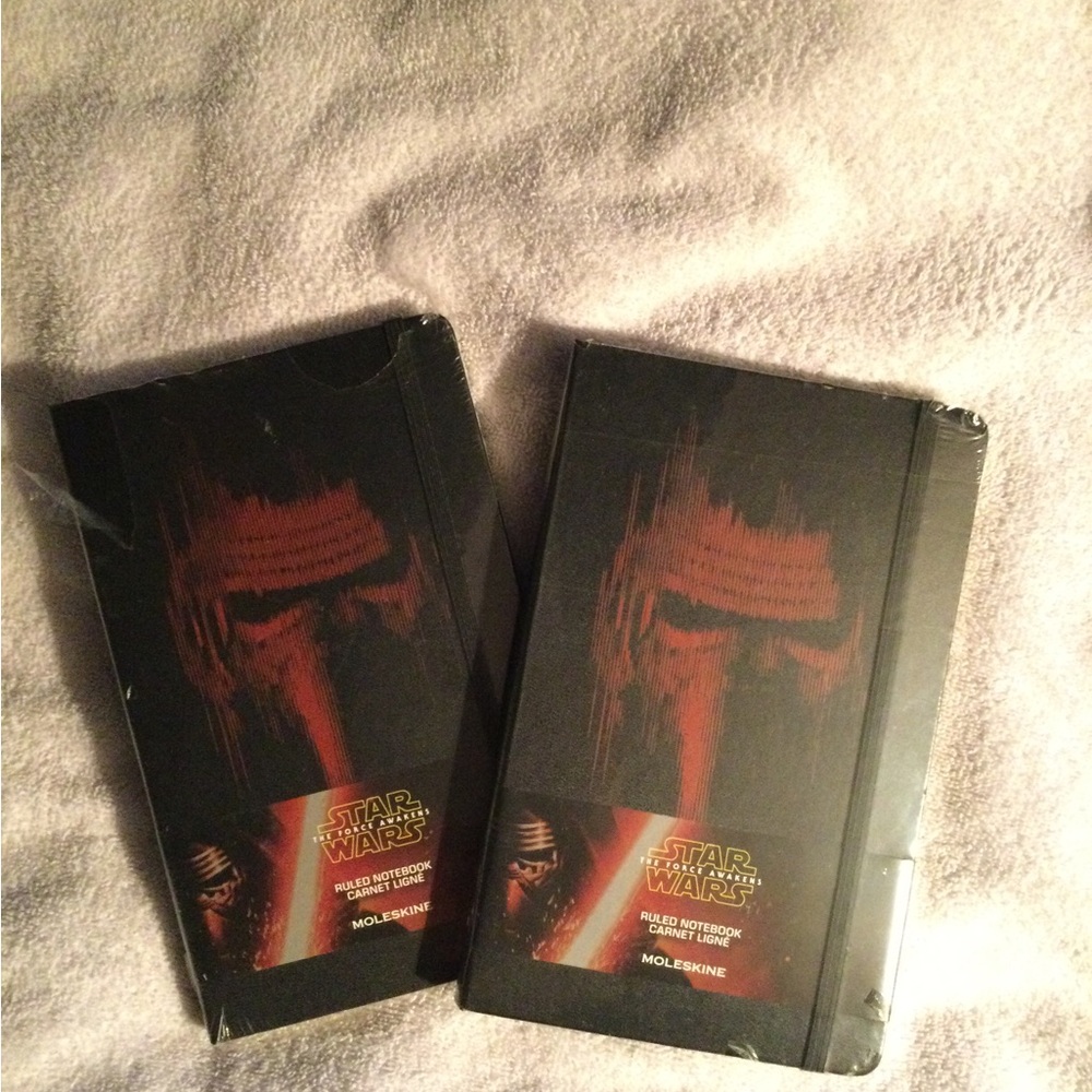 NWT Star Wars Collectible Moleskine Journals, set of 2 for the price of 1
